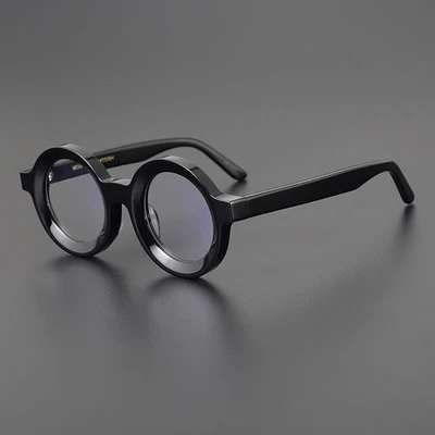 Gafas de lectura de lujo para hombres mujeres unisex lectores acetato grueso marcos redondos nuevas Foto 1 de 4