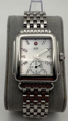 Michele Deco Diamond 💎 Watch 💎 DT07975 - Comes With Additional Band As Well! - Image 1 of 4