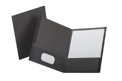 Carpetas Oxford de lino con doble bolsillo - letra - 8,50" de ancho X 11" de largo tamaño de hoja Foto 1 de 2