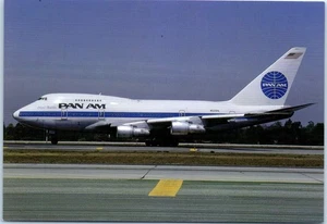 Pan Am Airlines Boeing 747SP-27 Sky Cards of Australia Postcard - Picture 1 of 2