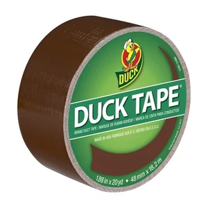 Duck 1304965 Color Duct Tape Brown, 1.88 Inches x 20 Yards, Single Roll - Picture 1 of 9