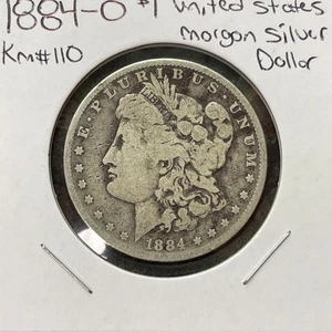 1884 O 1 $ ORIGINAL UNITED STATES MORGAN 90% SILBER DOLLAR KM# 110 - Bild 1 von 4