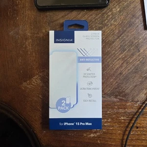 Insignia Entspiegeltes Glas Displayschutzfolie für iPhone 15 Pro Max (2er Pack) - Bild 1 von 3