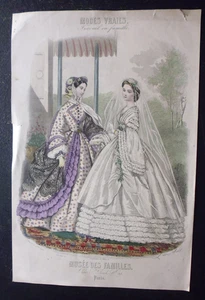 Gravure mode 19°: modes vraies : musée des familles Paris par Laure Noël - Picture 1 of 9