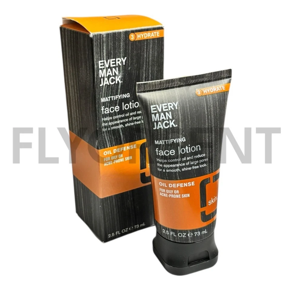 Матирующий лосьон для лица Every Man Jack защита от масла 2,5 унции новый в коробке - Изображение 1 из 3