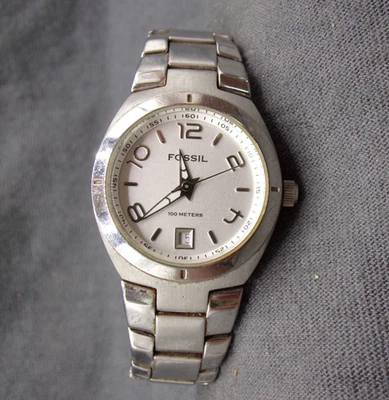 Reloj Mujer FOSSIL Resistente al Agua AM4137 con Batería Nueva - ¡Funciona Muy bien!  B62 Foto 1 de 4