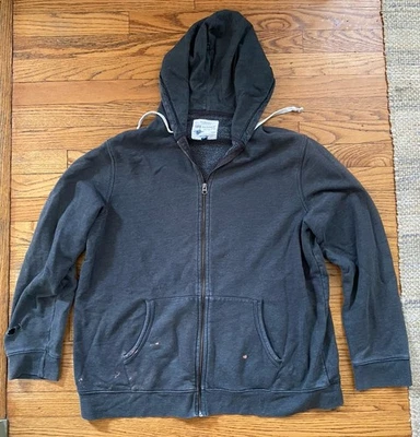 Sudadera con capucha Sonoma XL gris oscuro cremallera completa para hombre aplastada/manchada Foto 1 de 4