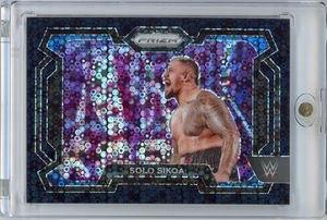 2024 Panini Prizm WWE Solo Sikoa Base #49 Undercard Black Disco #d 1/1 - Picture 1 of 2
