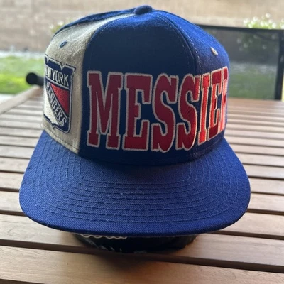 De colección Años 90 New York Rangers Starter Natural Messier #11 NHL Snapback Sombrero Gorra Lana Foto 1 de 4