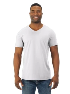 Fruit of the Loom 3er Pack weiße T-Shirts mit V-Ausschnitt - 100% Baumwolle - Bild 1 von 6