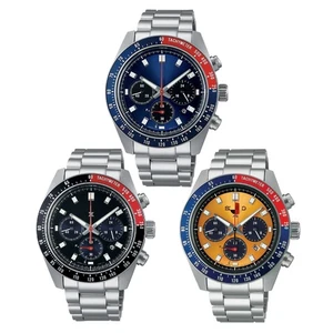 Nuevo Seiko Prospex Speedtimer Dial Acero Inoxidable Pulsera Reloj Cuarzo - Imagen 1 de 15