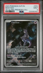 Pokémon SVP EN-SV 2023 PROMO 151 COLECCIÓN ULTRA PREMIUM #052 MEWTWO PSA 9 - Imagen 1 de 2