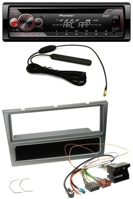 Pioneer CD USB AUX DAB MP3 Autoradio für Opel Corsa C Quadlock 2004-2006 alumini - Bild 1 von 4