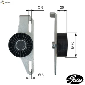 BELT TENSIONER VRIBBED BELT T39393 FOR RENAULT LODGY LOGAN/II/STEPWAY/EXPRESS - Picture 1 of 9