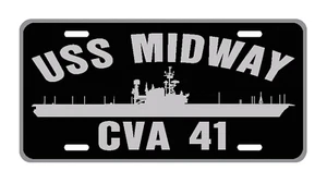 USS MIDWAY CVA 41 Nummernschild Militärschild USN P01 - Bild 1 von 1