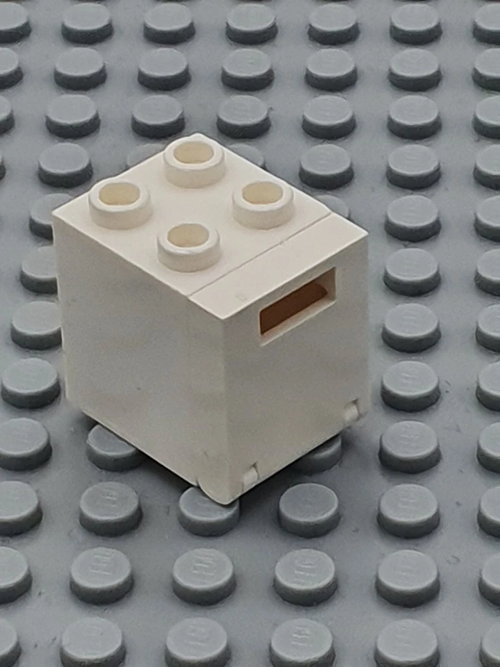 LEGO® 2x Box Container Minifigur 2x2x2 Brick - 30060/4345/4346 - Weiß - Bild 1 von 1