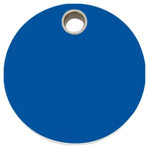 RedDingo Plástico Grabado Perro Indiv. Grabado Círculo Azul Oscuro - Imagen 1 de 1