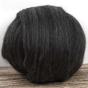 Merino Top (Natural Dark Grey) 100g Wool Roving Spinning Fibre Needle Felting - Bild 1 von 2