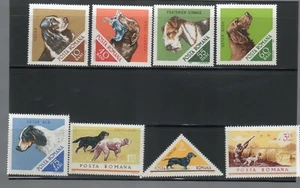 Rumania 1965 Perros De Caza S. Cpl. De 8 Valores MNH N4983 - Imagen 1 de 1