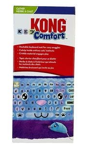 KONG Comfort Key Cat Play Mat Heatable Crinkle Compter Keyboard Mat Catnip NEW - Picture 1 of 3