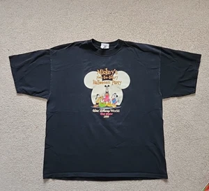 Vintage 90er Mickey's Not So Scary Halloween Party 1999 T-Shirt Gr. XL schwarz - Bild 1 von 8