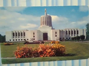 BELLISSIMA CARTOLINA D'EPOCA OREGON EDIFICIO CAPITALE DI STATO SALEM OREGON. - Foto 1 di 12