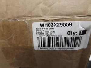 Genuine OEM GE Washer Drive Motor & Nut WH03X29559 - Picture 1 of 4