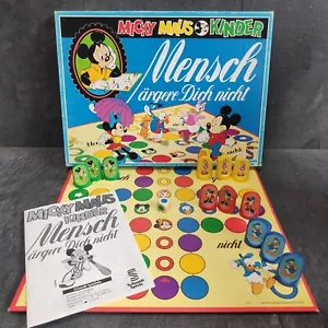 Mensch Ärgere Dich Nicht Micky Maus Kinder Schmidt Spiele Vollständig Vintage - Bild 1 von 12