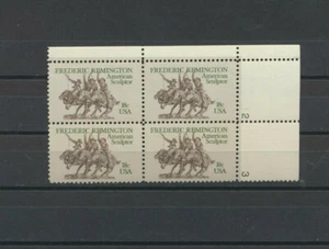 Placa #1934 Frederick Remington # Bloque Escultor Americano Como Nueva Nunca Bisagras - Imagen 1 de 1