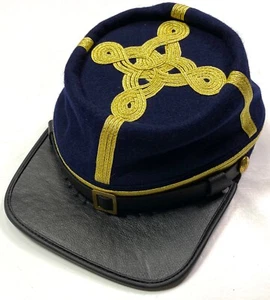 CIVIL WAR US UNION INFANTRY GENERAL OFFICER WOOL KEPI CAP HAT-XLARGE - Picture 1 of 5
