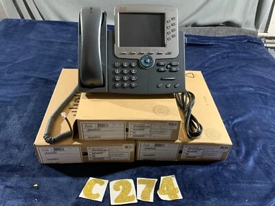 3x Cisco CP-7965G IP Phones – New Sealed VoIP Lot w/ Handsets | 7965G Bundle - Image 1 of 4