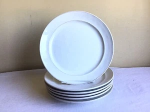 Menge 6 Pottery Barn Portugal Cambria Handarbeit Creme Salat Mittagessen Teller - Bild 1 von 5