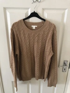 H & M Women’s Beige Cable Knit Jumper - Picture 1 of 3