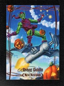 2016 Upper Deck Marvel Masterpieces Legendary Orange 59/99 Green Goblin #77 0i69