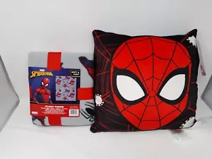 Spider Man Squishy Pillow and Soft and Comfy Colorful Throw 40 x 50 inches - Picture 1 of 5