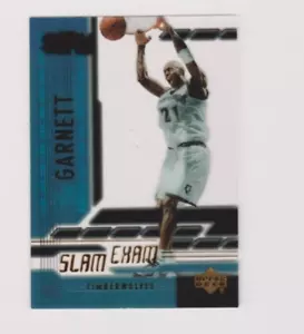 2000-01 Upper Deck Slam Slam Exam #SE2 Kevin Garnett. Lupi del legno. - Foto 1 di 1