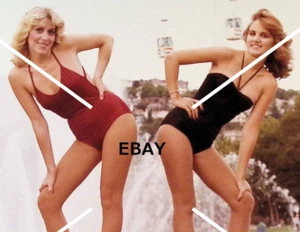 VTG OOAK Photo 2 White Women Swimsuits International Fountain Michael W Siegrist - Picture 1 of 2