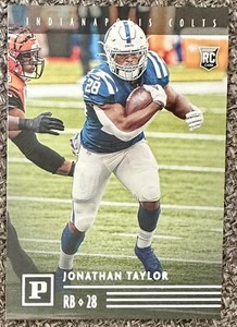 2020 PANINI CHRONICLES JONATHAN TAYLOR Rookie Card RC #PA-12 Indianapolis Colts