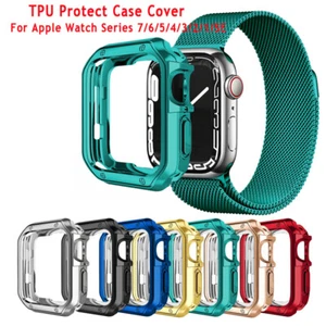 For Apple Watch Series 7 6 5 4 8 SE 38/40/41/45MM TPU Protect Bumper Case Cover - Picture 1 of 16