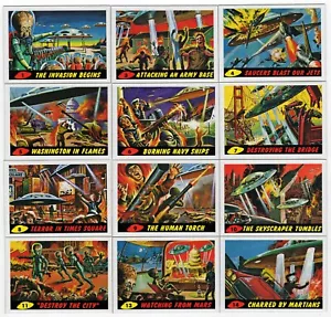 2012 TOPPS HERITAGE MARS ATTACKS 1962 Re-Issued Complete 55 Card Base Set - Picture 1 of 1