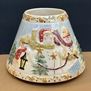 Yankee Candle SHADE Snowman Family LARGE JAR CANDLE SHADE Unused Christmas - Picture 1 of 11