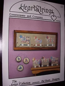 Pat Thode HeartStrings "Counterpane and Company "Animales acolchados" tabla de puntada en X - Imagen 1 de 1