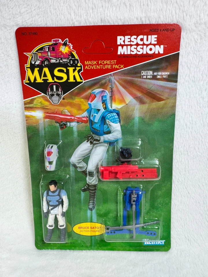Vintage 1986 Kenner Mask Rescue Mission Bruce Sato Drop 15 off