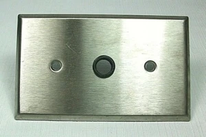Placa de pared de acero cepillado ¡nueva! R4 - Imagen 1 de 5
