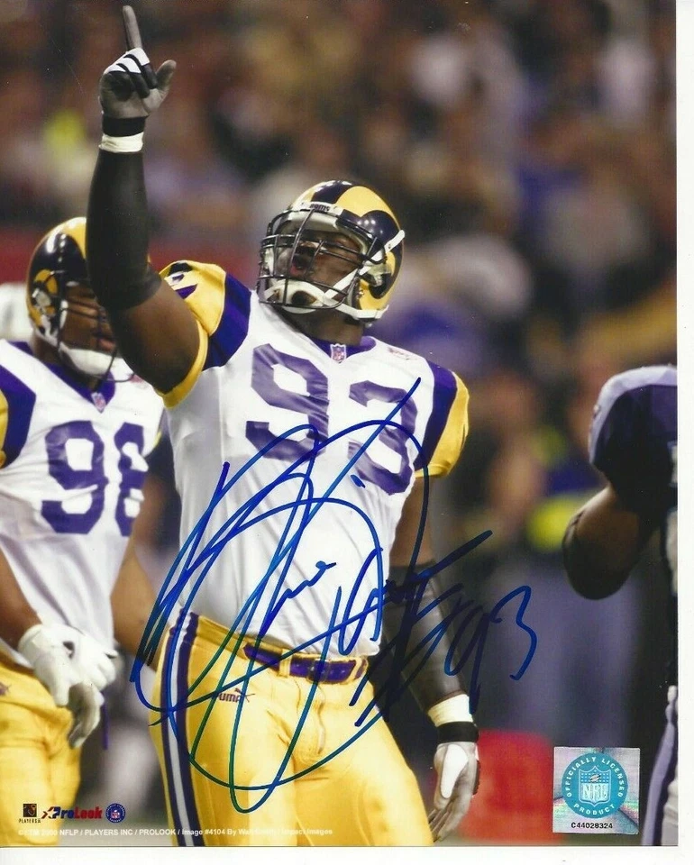 Kevin Carter Autografiado 8x10 St. Louis Rams Envío Gratis C109 Foto 1 de 1