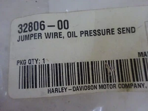 Harley Davidson Nuevo de Lote Original 32806-00 Transmisor de Presión de Aceite ¡Cable de Puente! - Imagen 1 de 9
