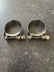 2 x Mikalor Heavy Duty Stainless Steel Hose Clips / Clamps W4 43mm-47mm - Picture 1 of 2