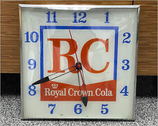 Vintage RC Cola Royal Crown Cola Square PAM Clock - Soda Advertising -