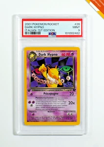 Pokemon PSA 9 Dark Hypno #26 Team Rocket 1st Edition 2001 Italiano - Imagen 1 de 3