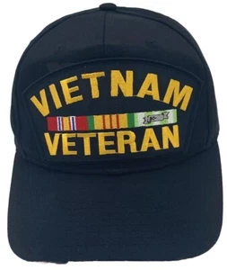Gorra negra veterana de Vietnam con parche 129231 - Imagen 1 de 6